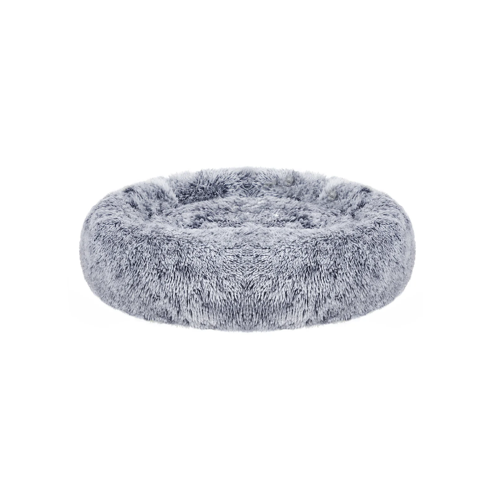 Flauschiges Hundebett in Donut-Form