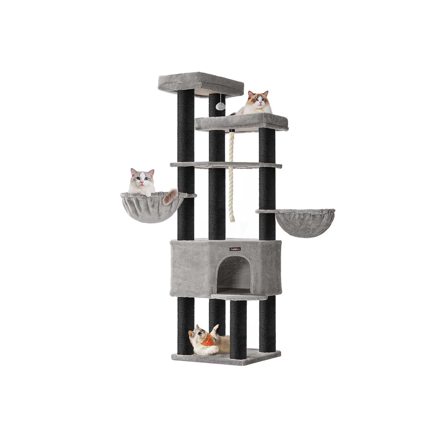 Großer mehrstöckiger Kratzbaum für mehrere große Katzen - Image 2