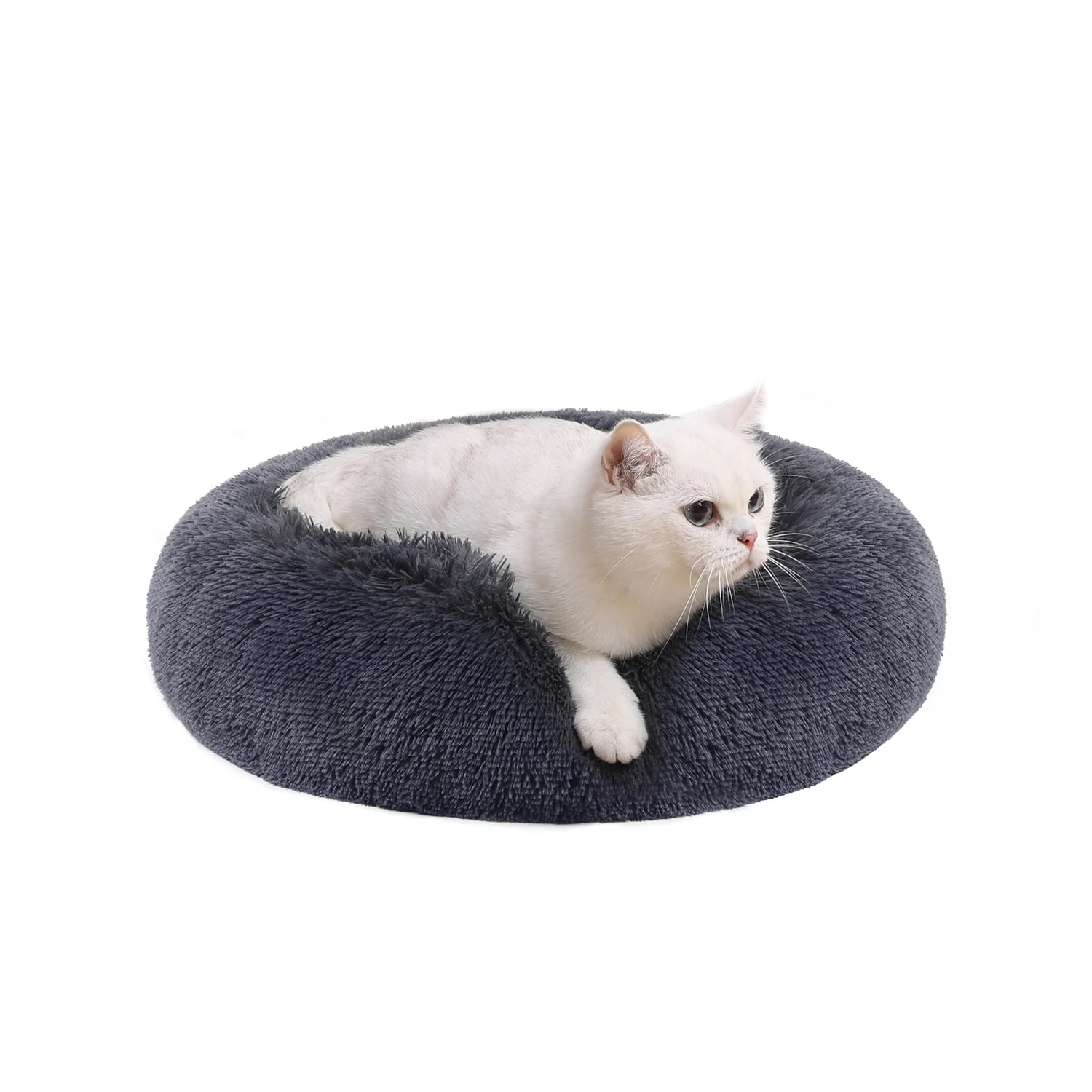 Hundebett in Donut-Form waschbar mit weichem Plüsch - Image 2