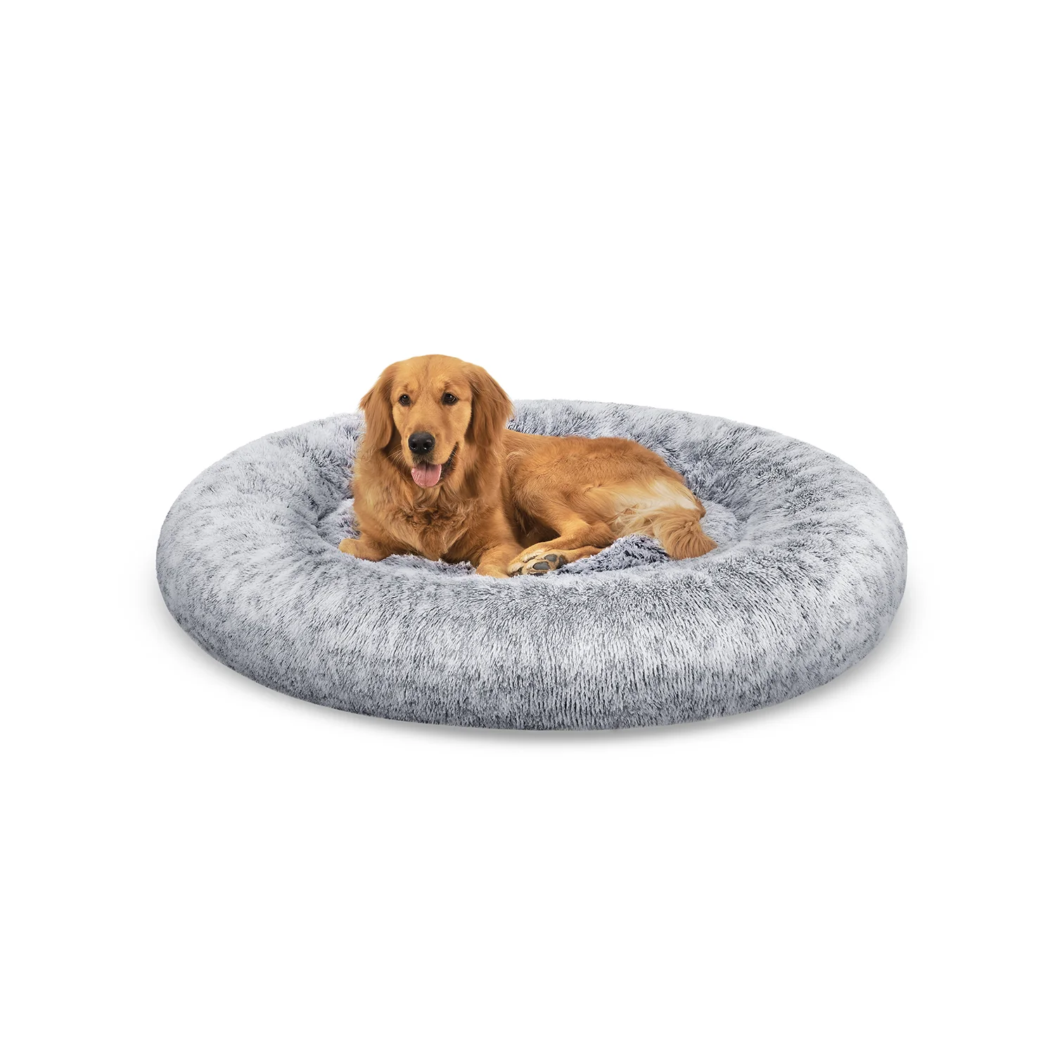 Hundebett in Donut-Form waschbar mit weichem Plüsch - Image 4