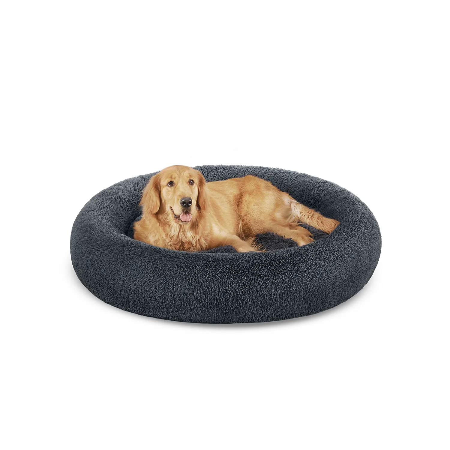 Hundebett in Donut-Form waschbar mit weichem Plüsch - Image 5