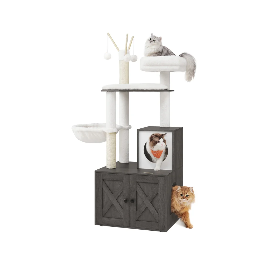 Kratzbaum mit Katzenklo-Schrank - Image 3