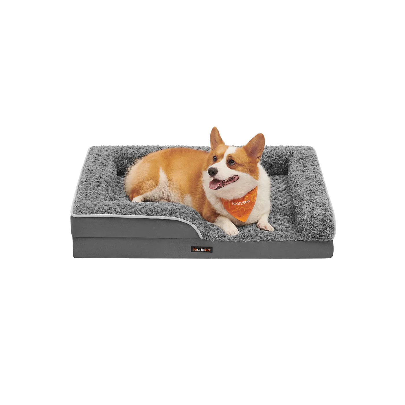 Orthopädisches Hundebett mit Plüsch-Bezug - Image 7