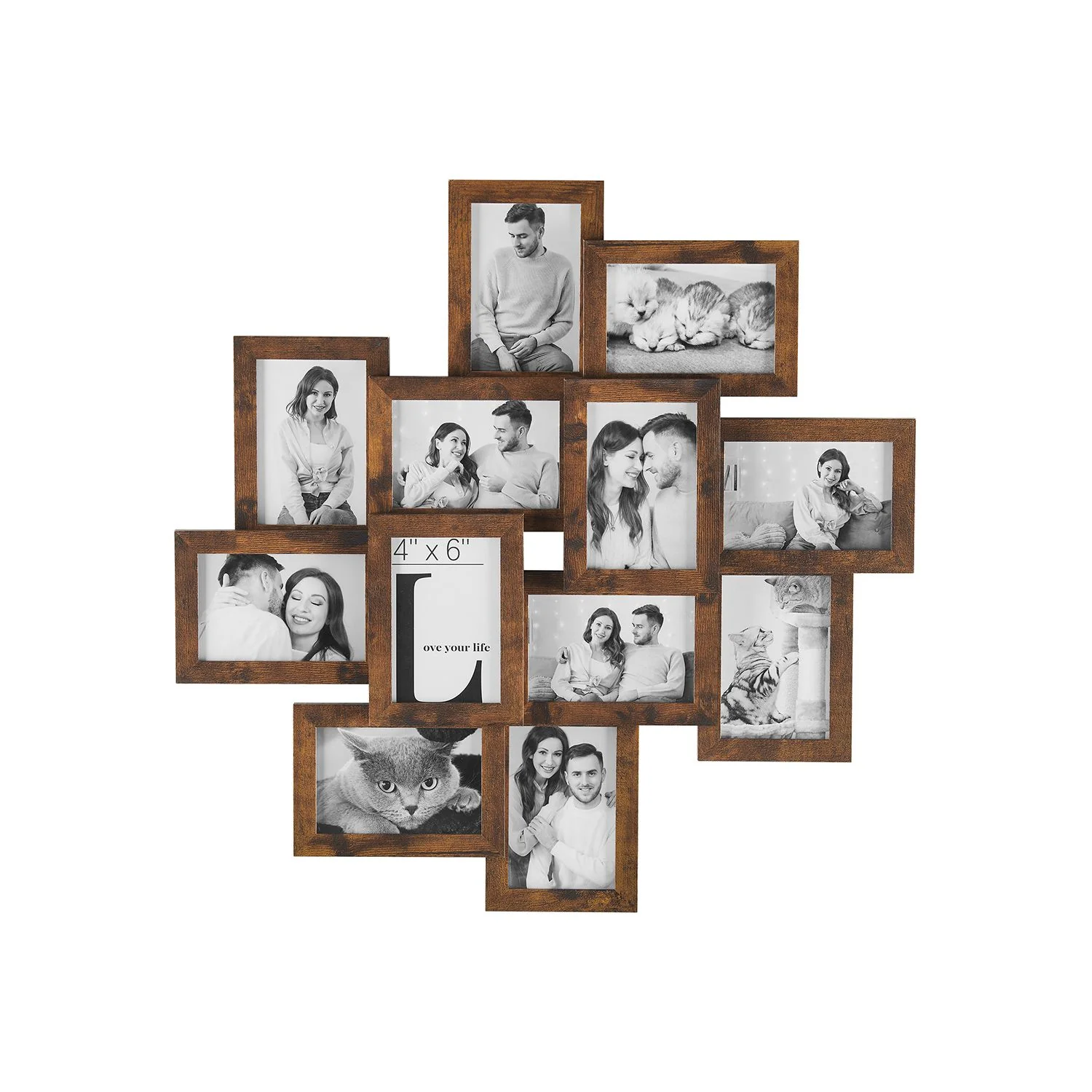 12 Fotorahmen für 10 x 15 cm Bilder Wanddeko - Image 2