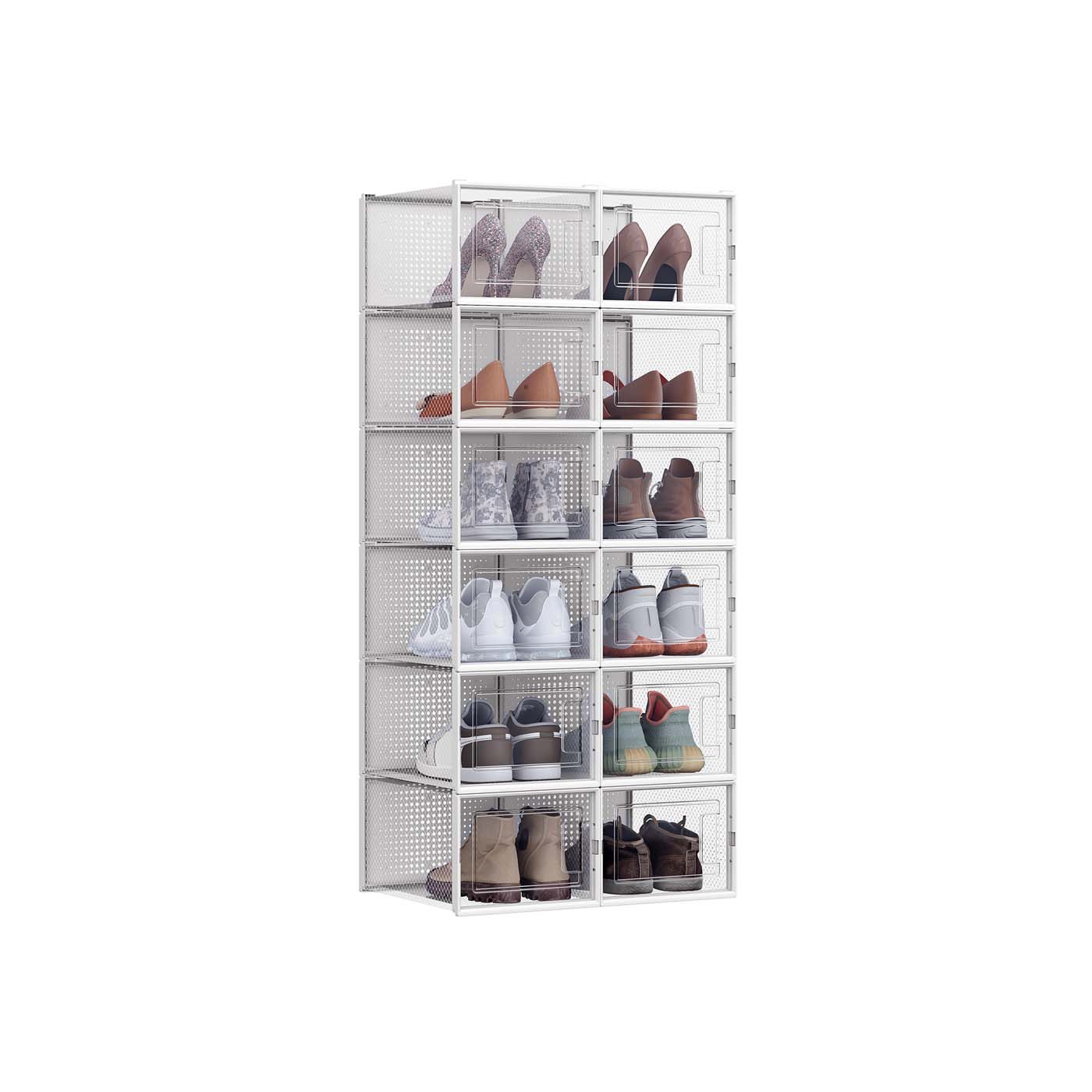 12er-Set Schuhboxen mit Deckel - Image 3