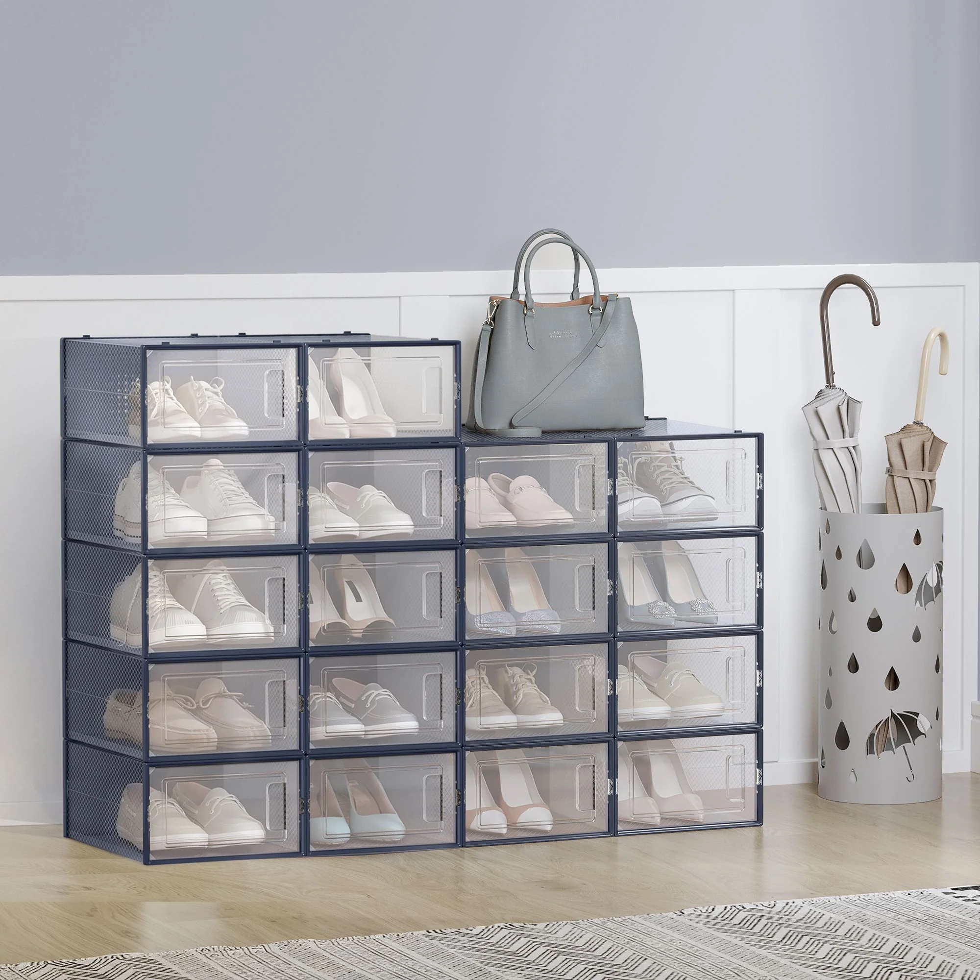 18er-Set faltbare Schuhboxen - Image 4