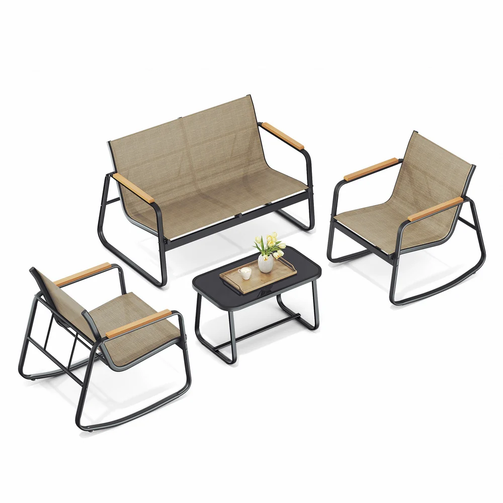 2 Schaukelstühle mit Tisch - Image 2