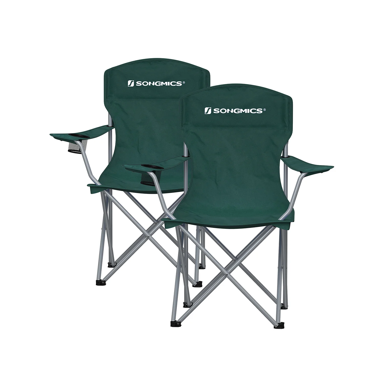 2er-Set Campingstuhl mit robustem Stahlgestell - Image 3