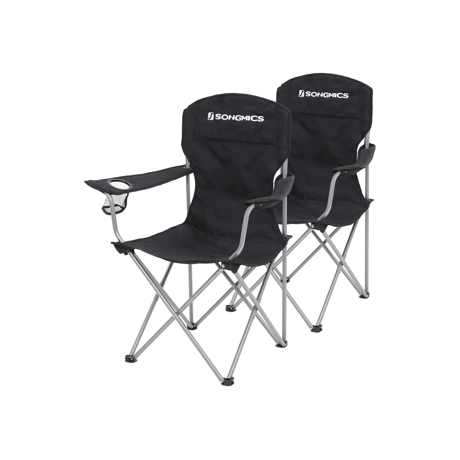 2er-Set Campingstuhl mit robustem Stahlgestell - Image 2