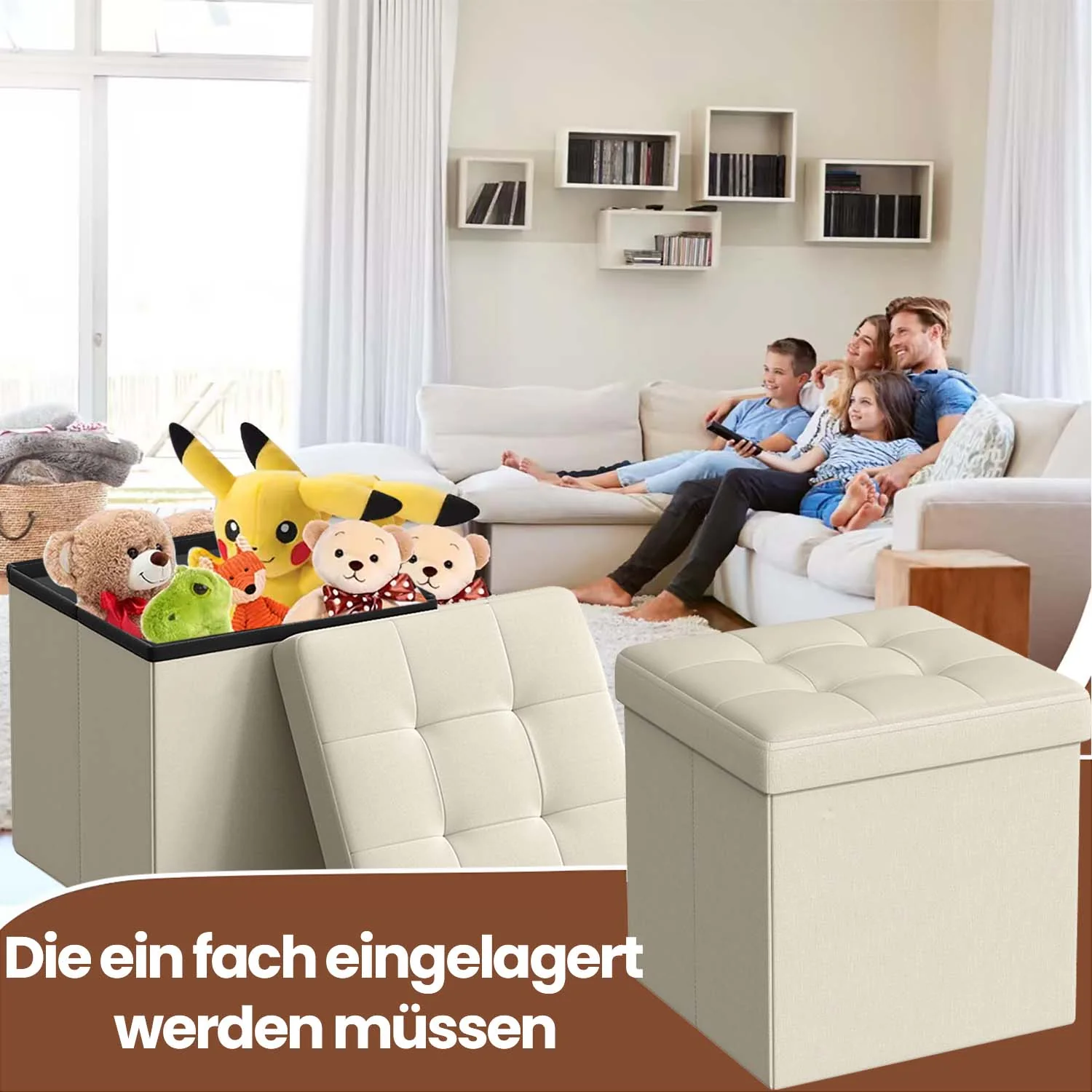 30 cm Sitzbank mit Stauraum klappbar - Image 6