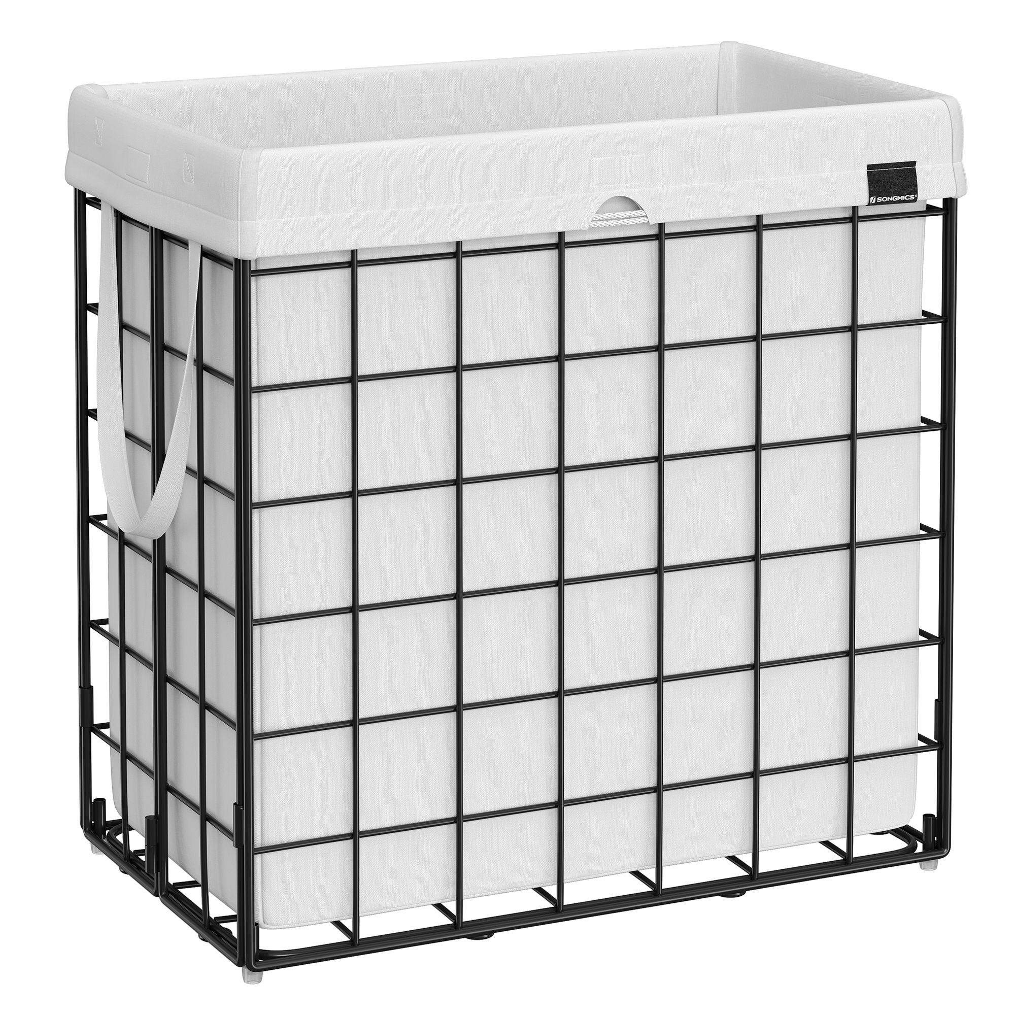 Wäschekorb mit abnehmbarem Wäschesack und Metalldrahtgestell - Image 4