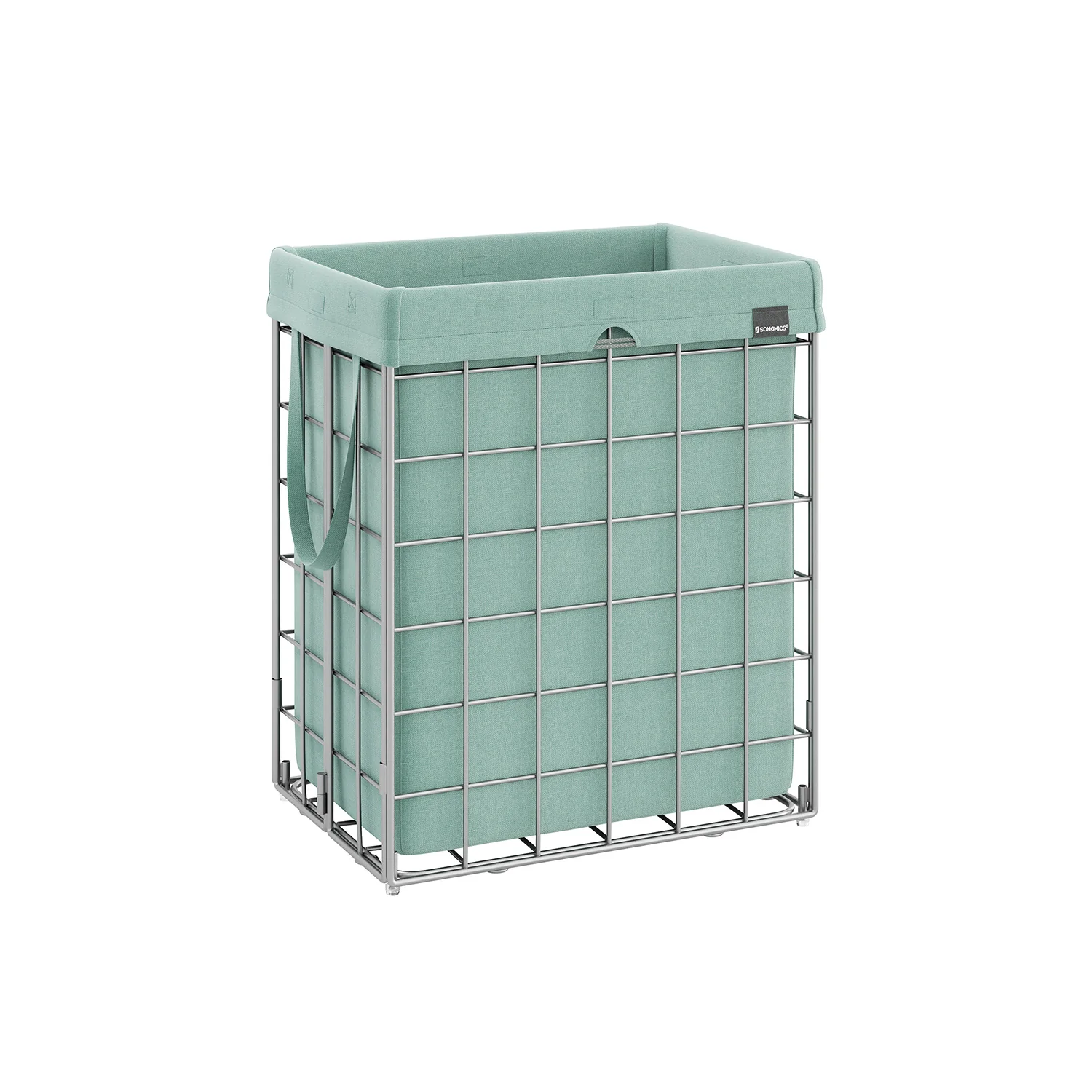 Wäschekorb mit abnehmbarem Wäschesack und Metalldrahtgestell - Image 9