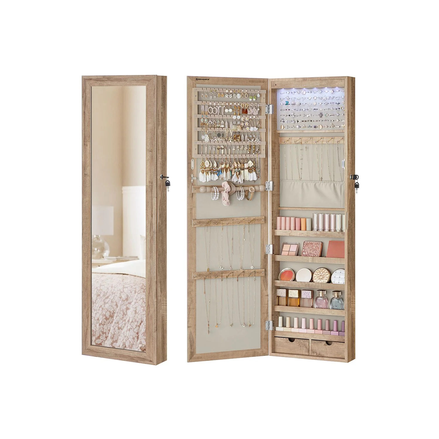 Abschließbarer Schmuckschrank zur Wandmontage - Image 4