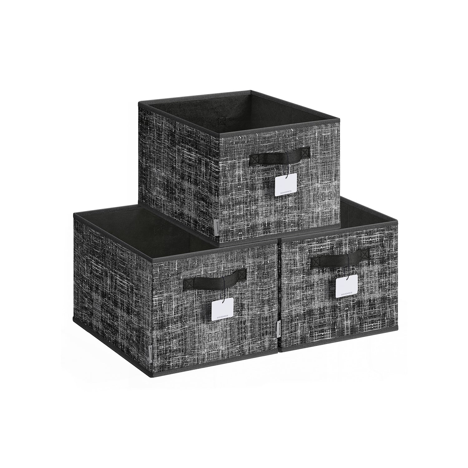 Aufbewahrungsbox 3er Set 30 x 20 x 15 cm tintenschwarz - Image 2