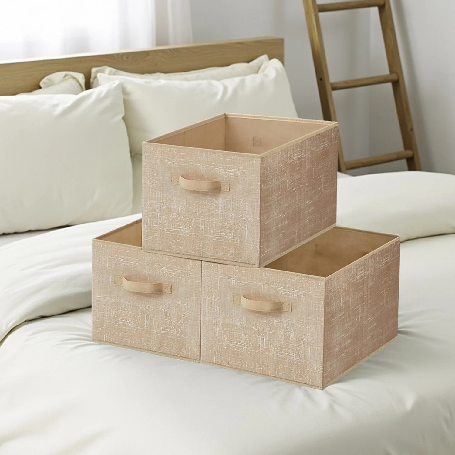 Aufbewahrungsbox 3er Set 30 x 20 x 15 cm tintenschwarz - Image 2