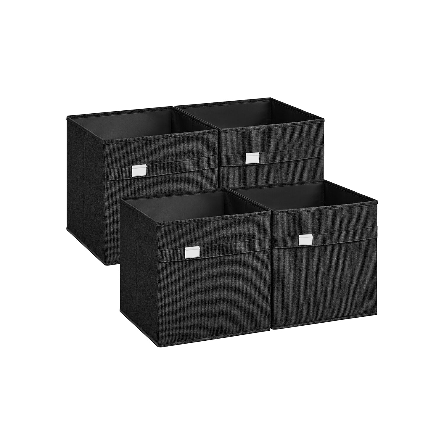 Aufbewahrungsbox 4er Set 33 x 33 x 33 cm taubengrau - Image 2