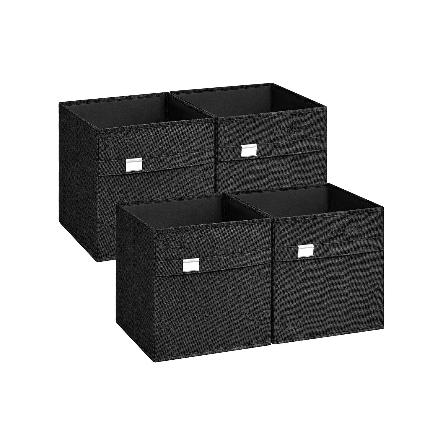 Aufbewahrungsbox 4er Set 33 x 33 x 33 cm taubengrau - Image 6