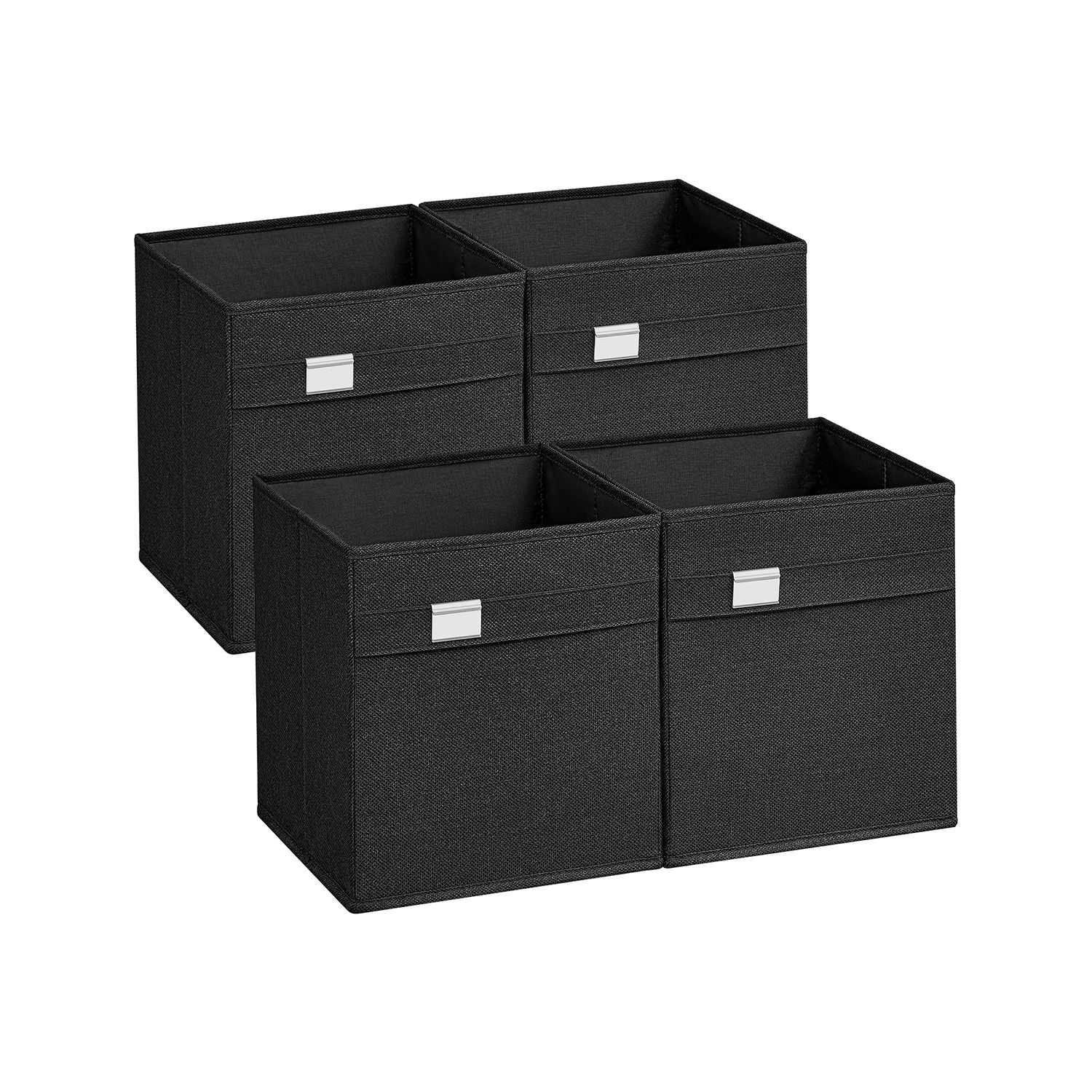 Aufbewahrungsbox 4er Set 33 x 33 x 33 cm taubengrau - Image 8