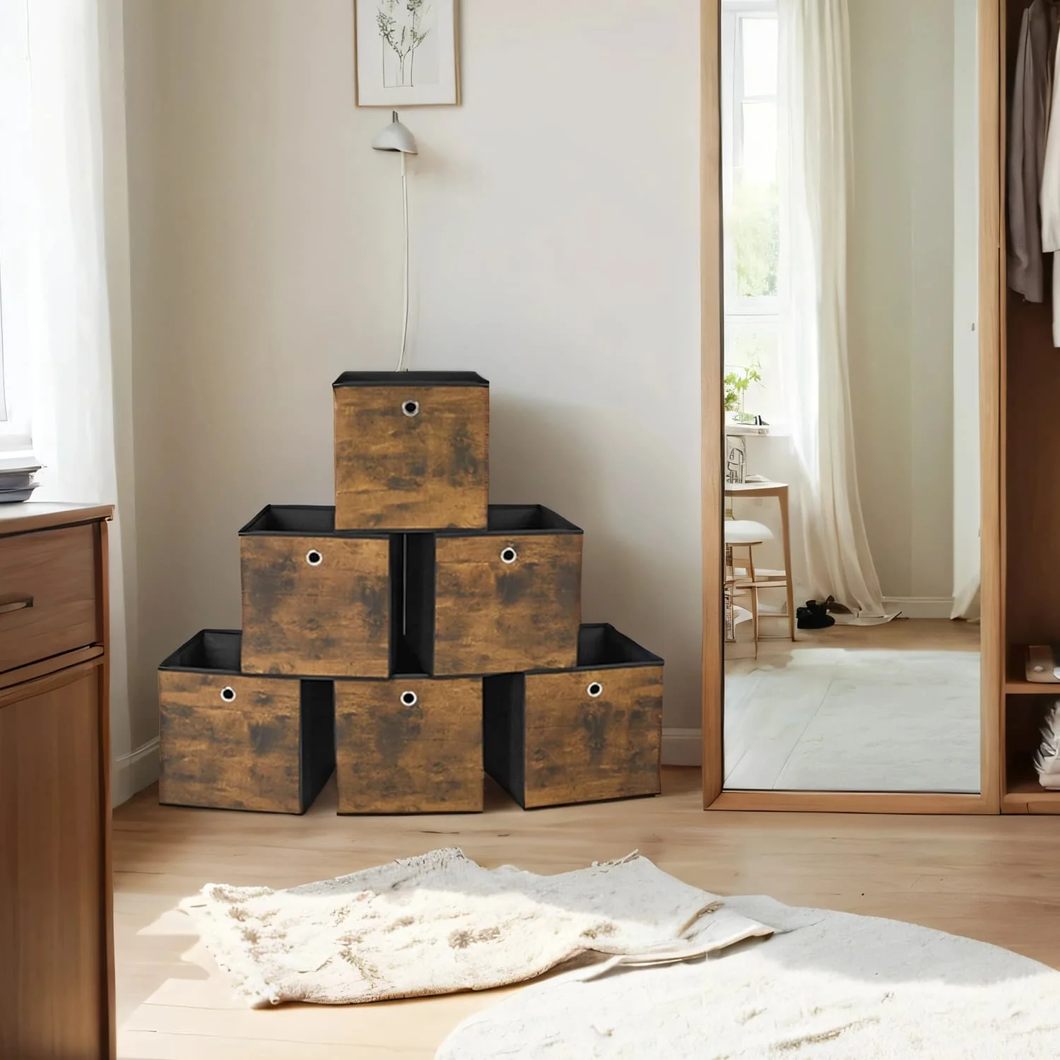 Aufbewahrungsbox 6er Set für Würfelregal
