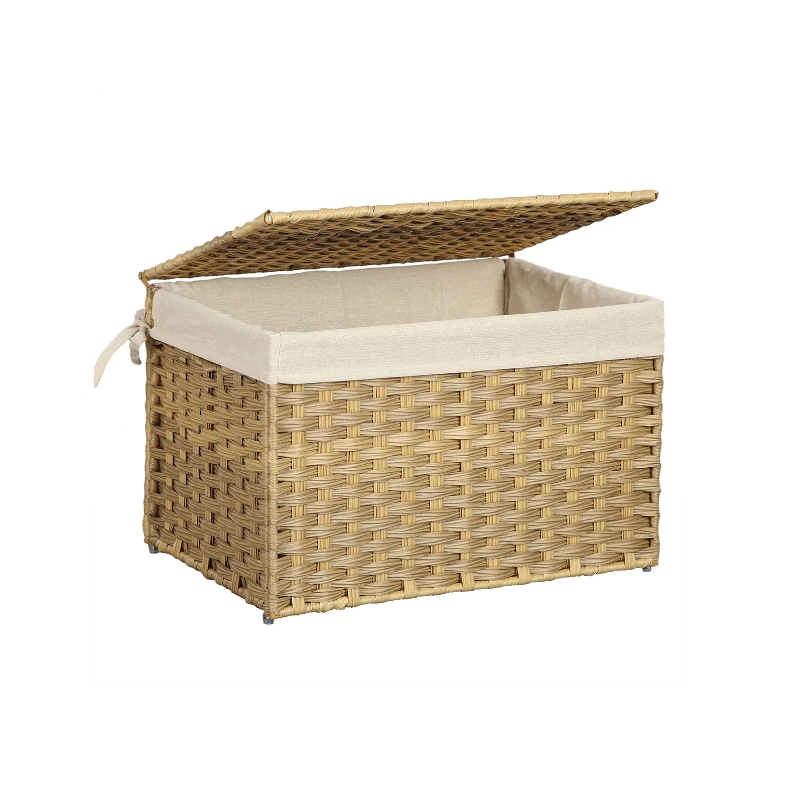 Aufbewahrungsbox aus Polyrattan mit Deckel