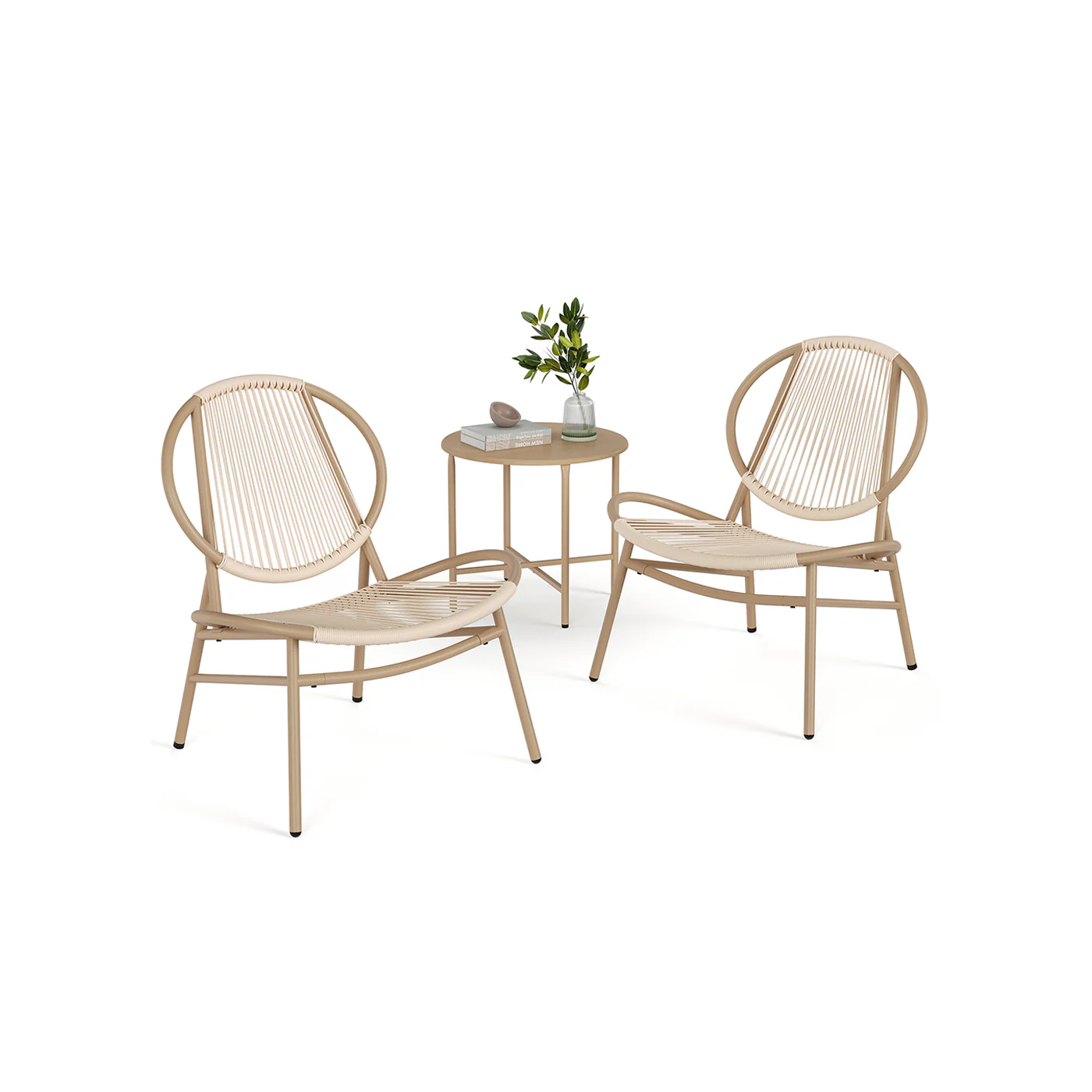 Balkonmöbel 3er Set mit Tisch und 2 Stühlen - Image 3