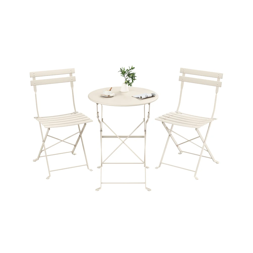 Balkonmöbel Set mit Klapptisch und Klappstühlen - Image 2