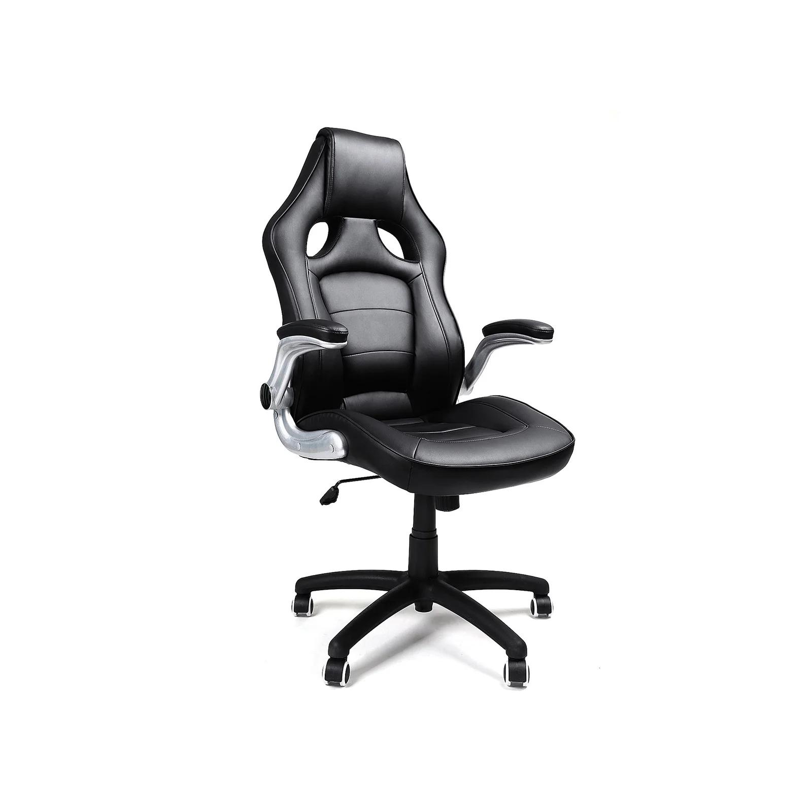 Bürostuhl Kunstleder Schwarz