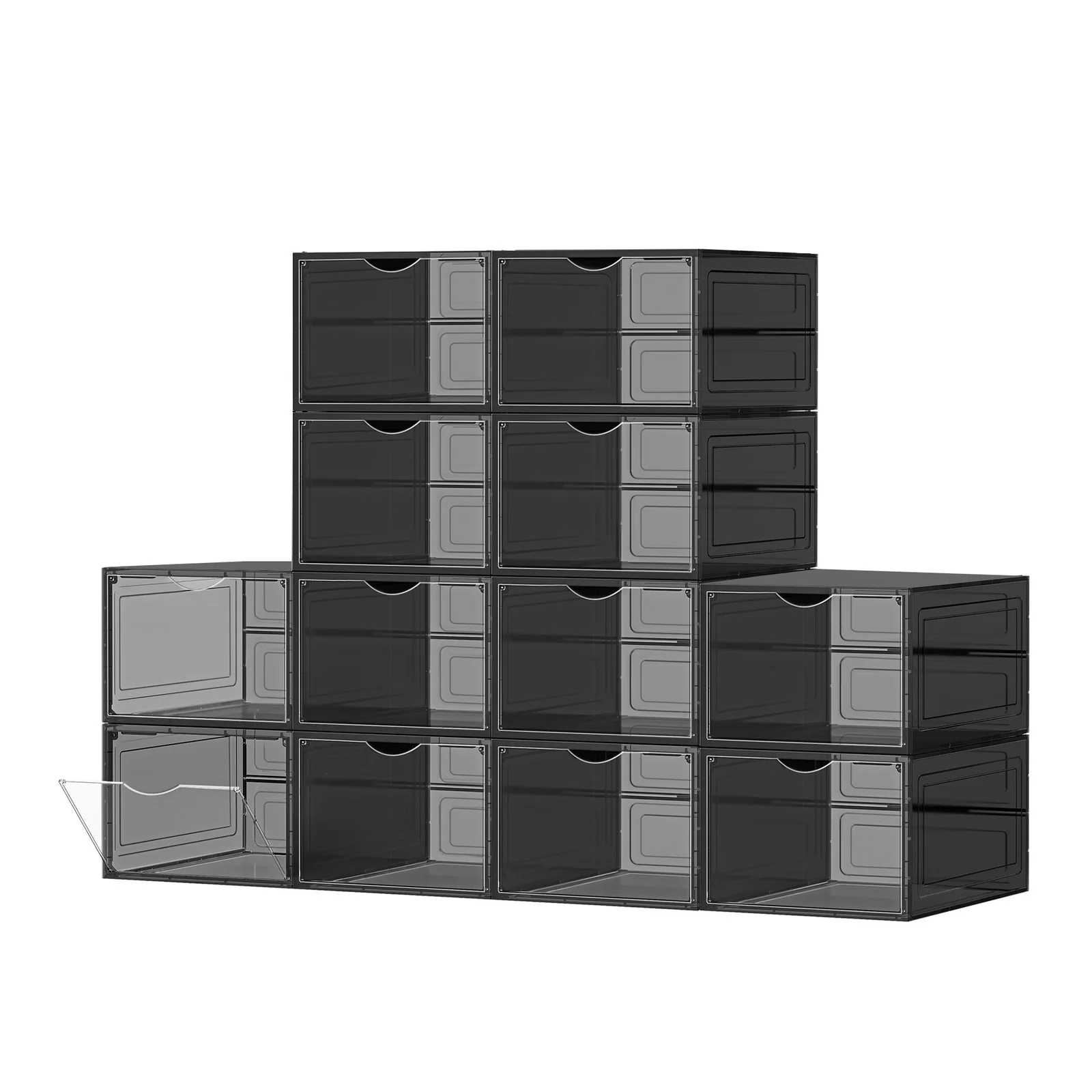 Durchsichtige Schuh-Organizer mit Tür - Image 3