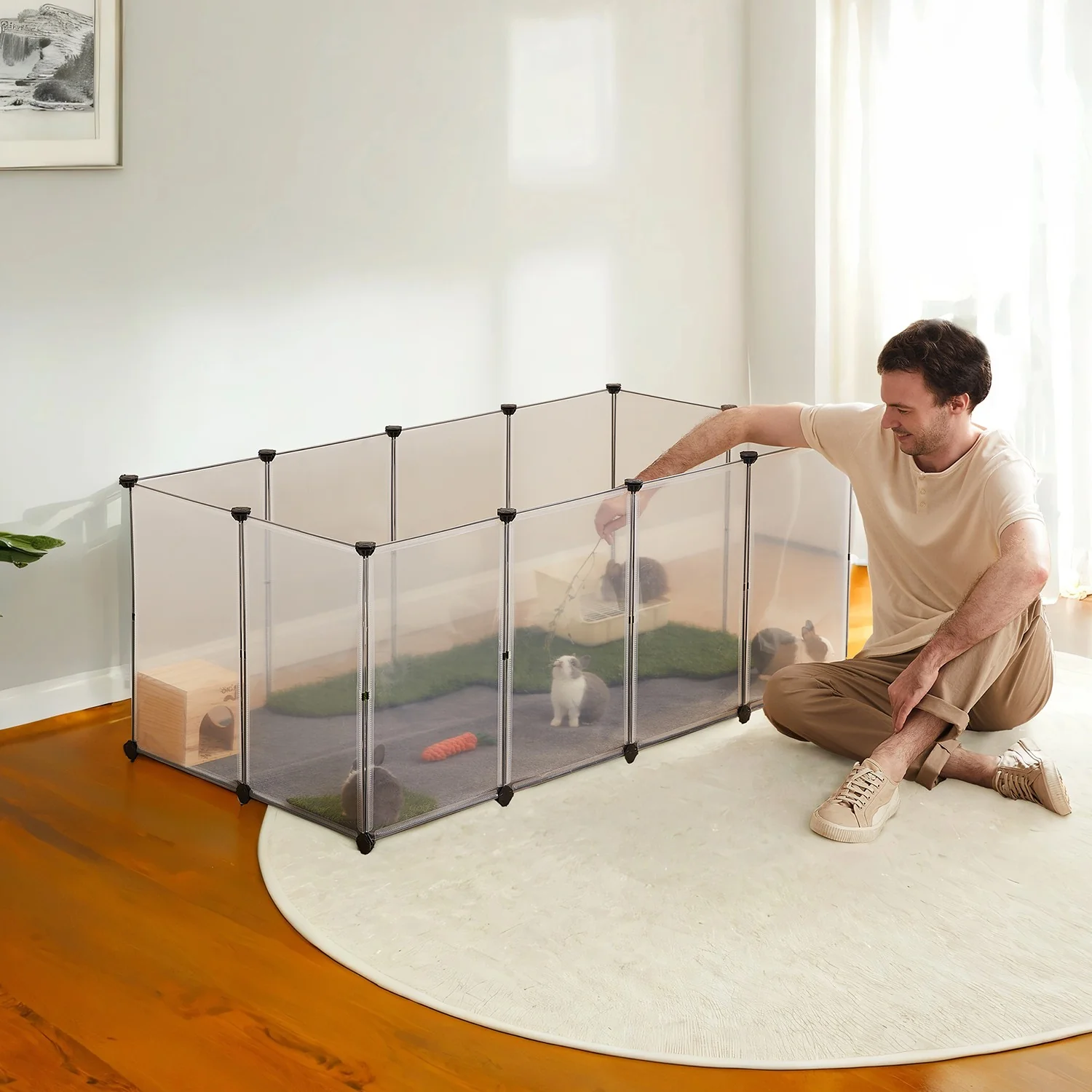 Freigehege mit Bodenplatten aus Kunststoff - Image 2