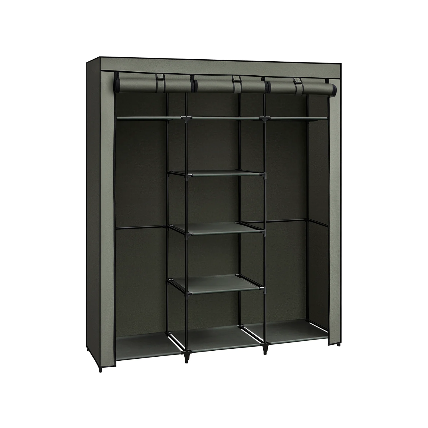 Großer Stoffschrank mit 2 Kleiderstangen - Image 2