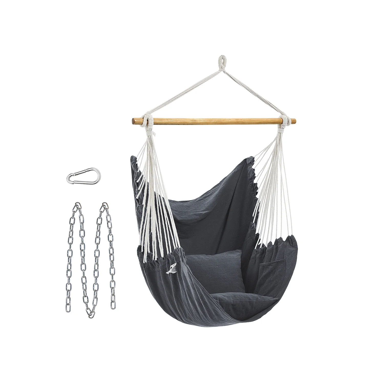 Hängesessel mit 2 Kissen und Metallkette - Image 4
