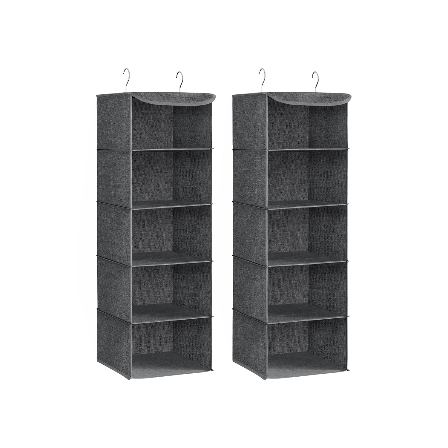 Hängeregal im Kleiderschrank faltbar mit Metallhaken und Bambuseinsätzen