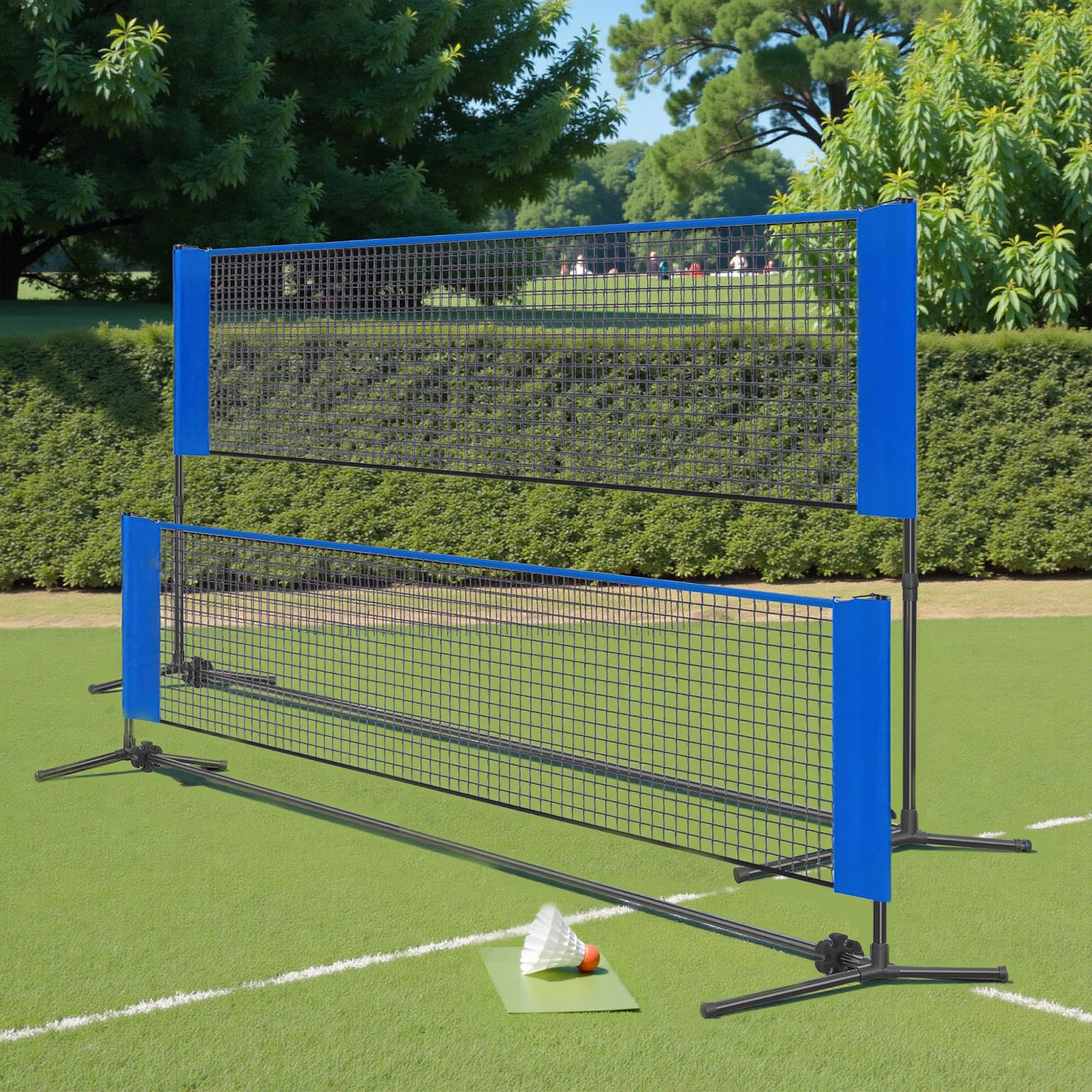 Höhenverstellbares Tennisnetz mit Transporttasche