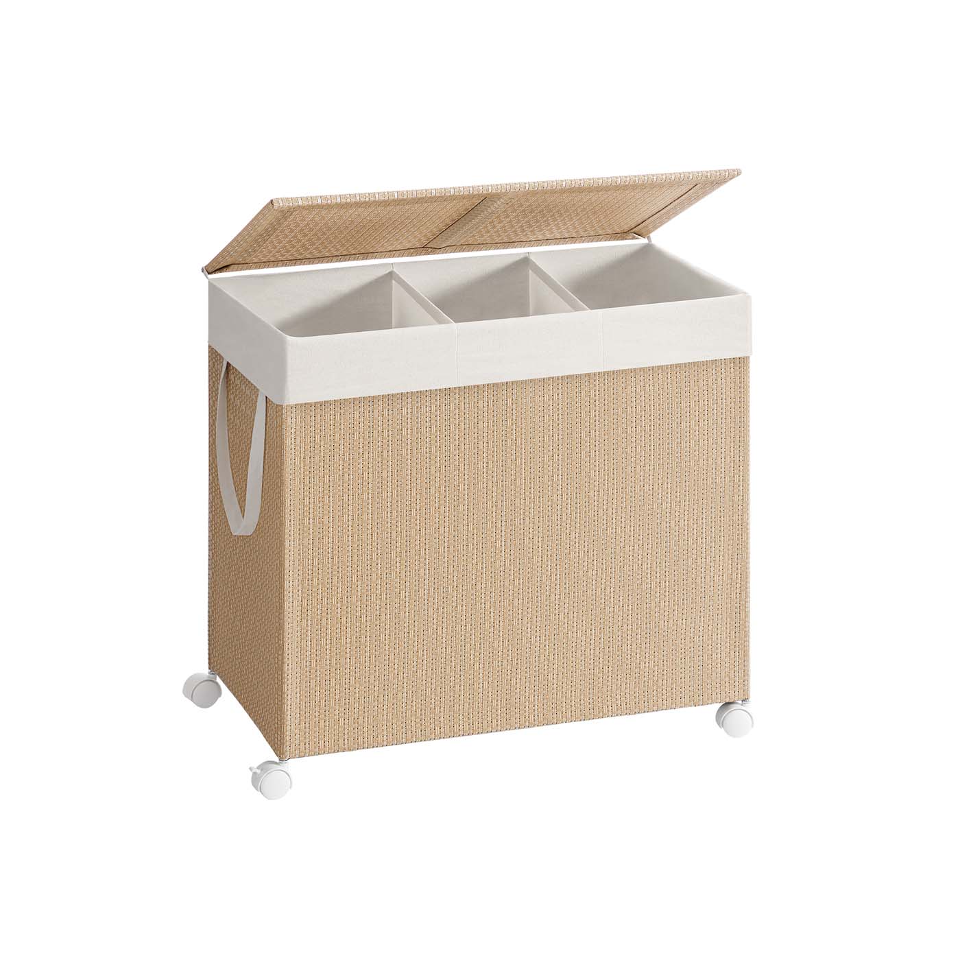Wäschekorb mit Fächern und Rollen für die Wäschesammlung - Image 2