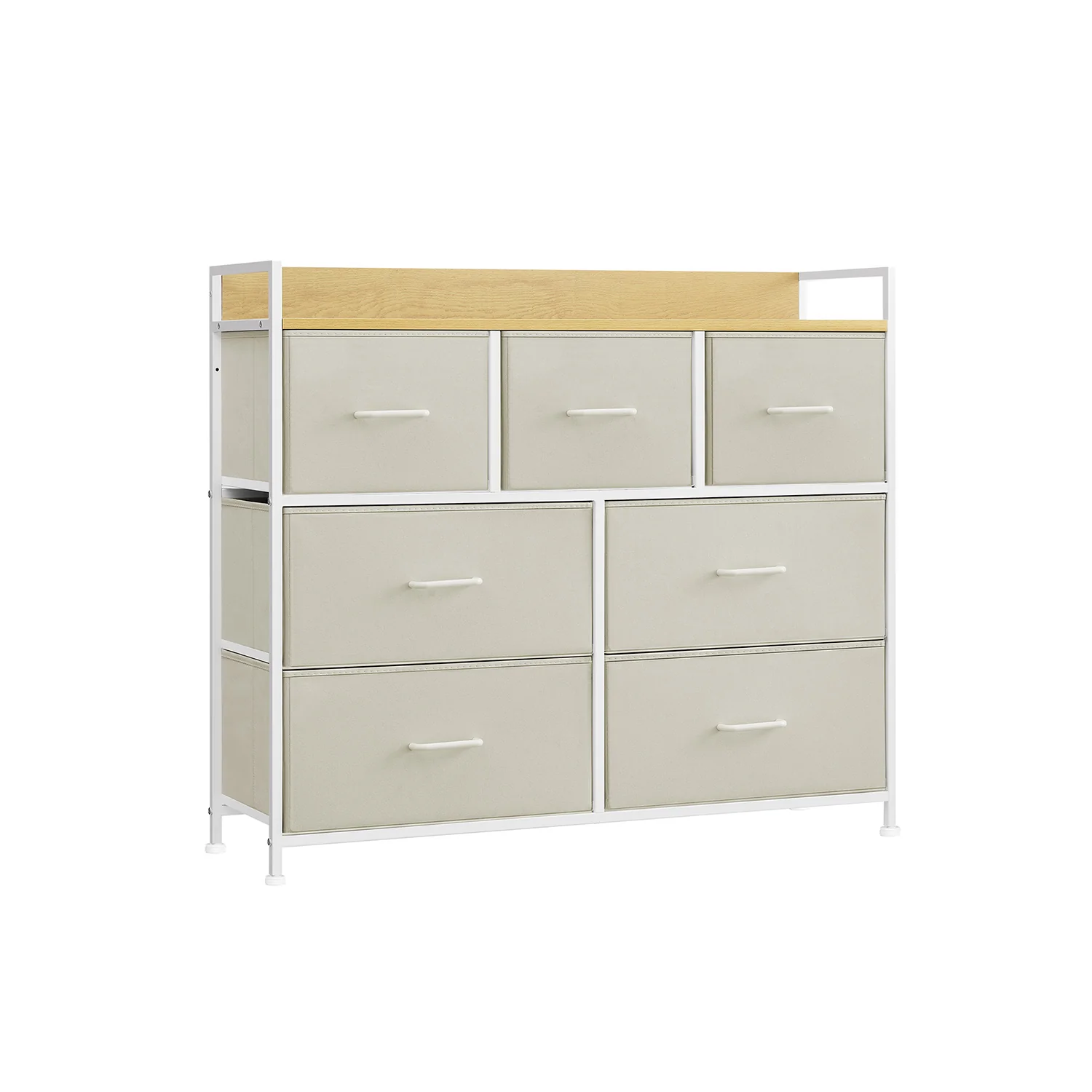 Kommode mit Metallgestell und 7 Stoffschubladen mit Griffen - Image 5