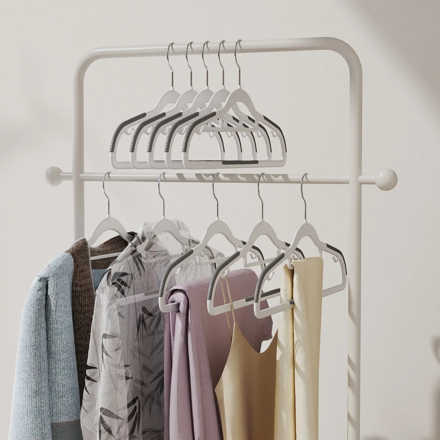 Kleiderbügel aus Kunststoff mit Anti-Rutsch-Design - Image 2
