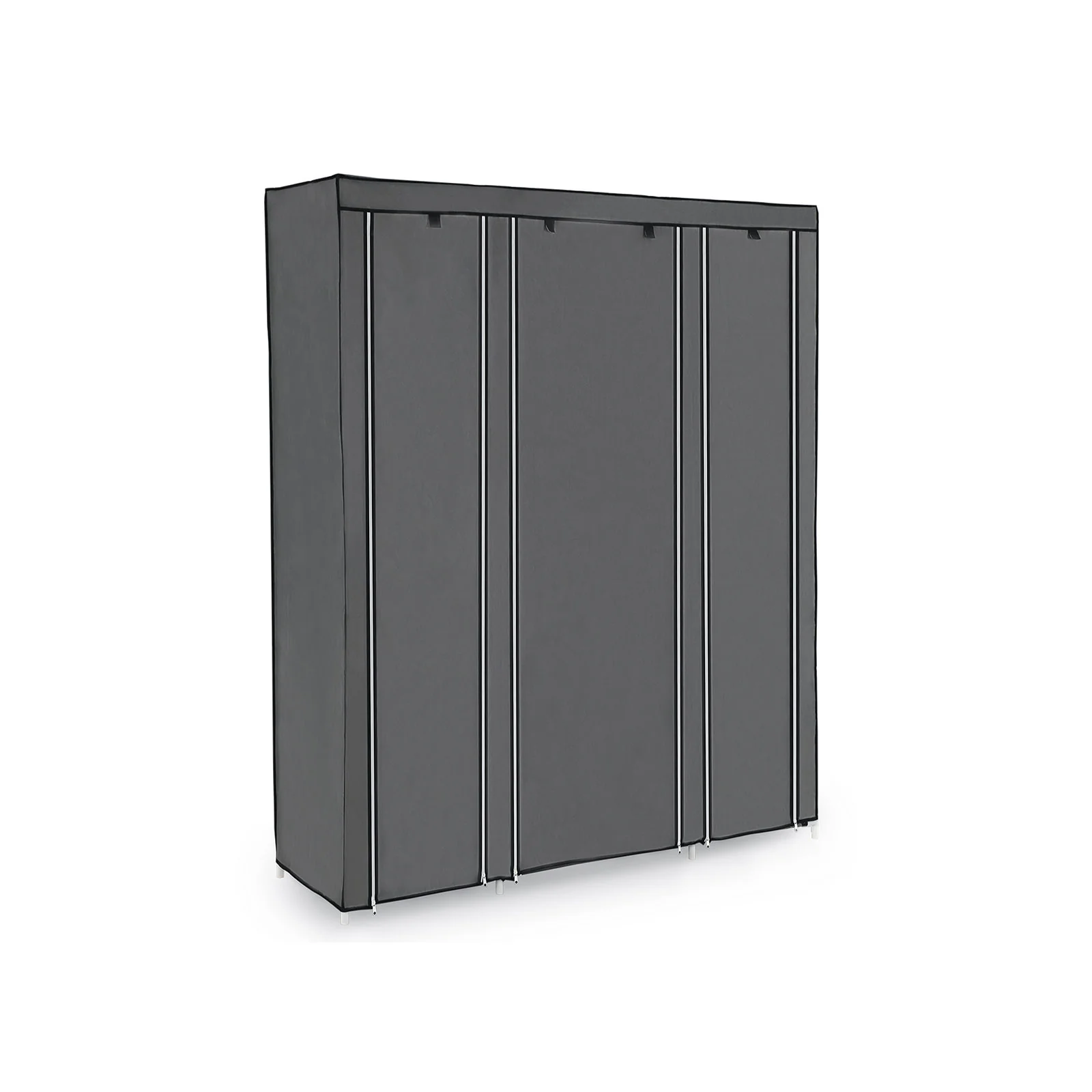 Kleiderschrank 12 Ablagen mit Metallrahmen und Überzug aus Vliesstoff - Image 2