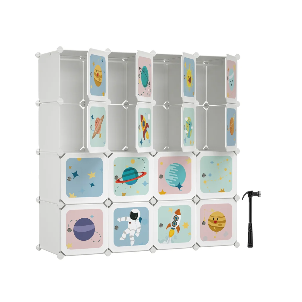 Kleiderschrank aus Kunststoff für Kinder