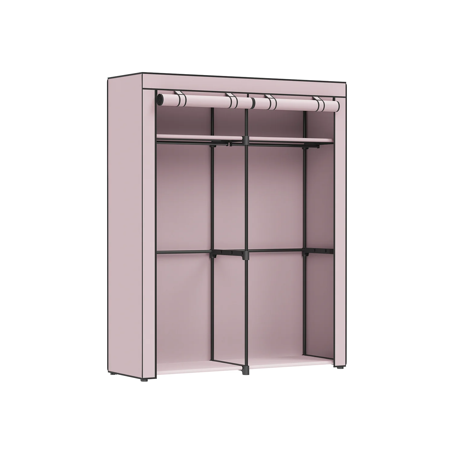 Kleiderschrank mit 2 Kleiderstangen faltbar - Image 5