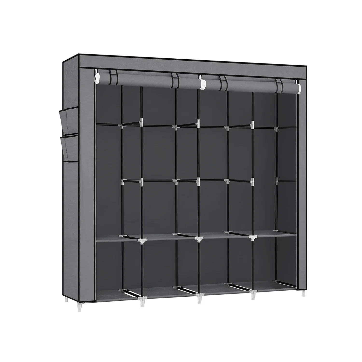 Stoffschrank mit 4 Hängefächern und 4 Seitentaschen - Image 2