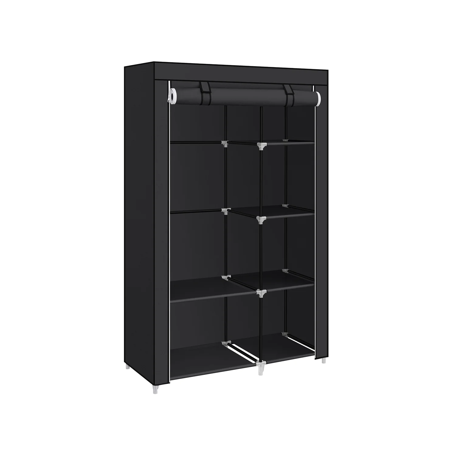 Kleiderschrank mit offenen Ablagen