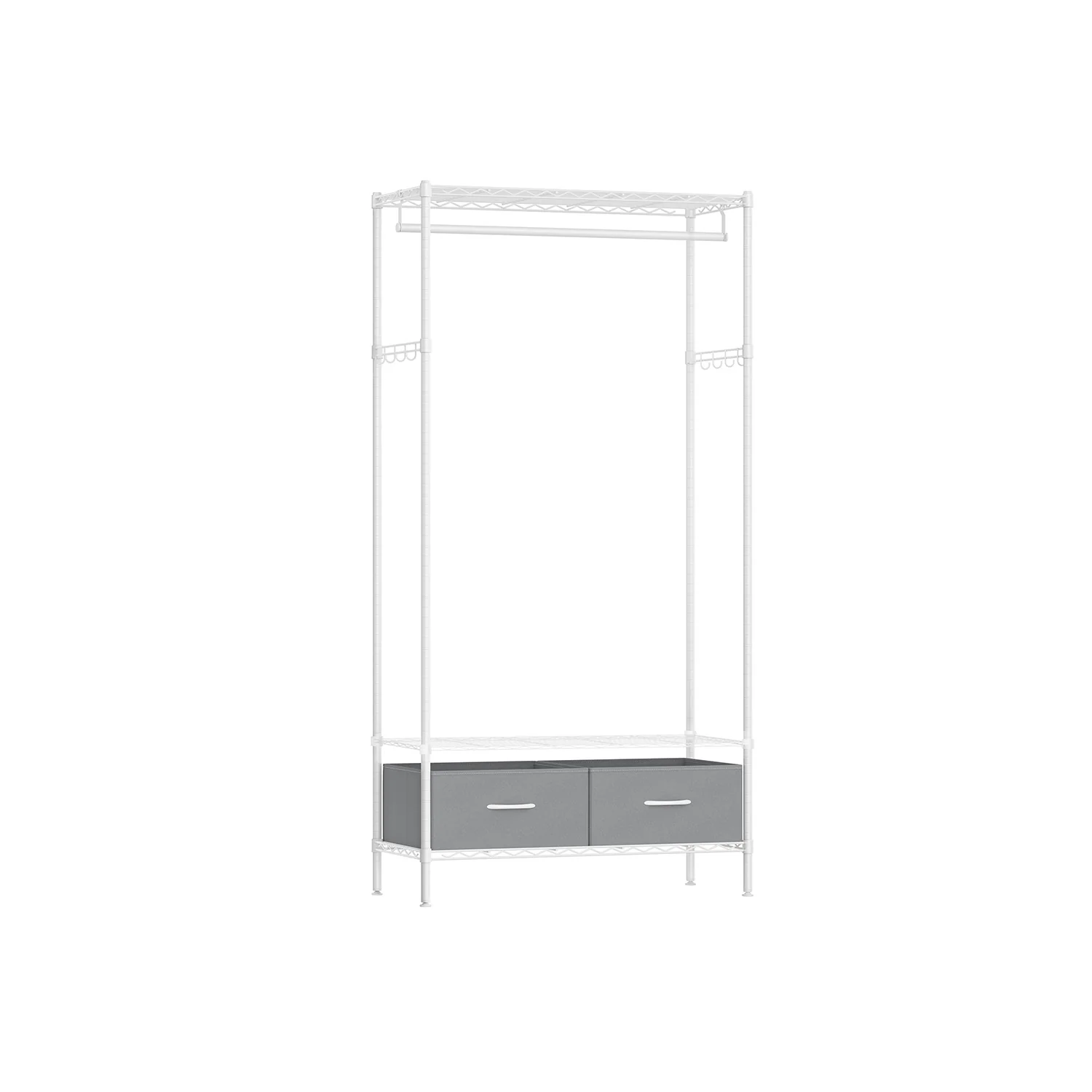 Kleiderständer mit 2 Schubladen tintenschwarz - Image 2