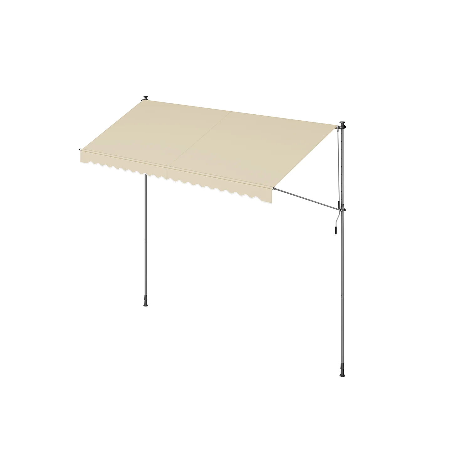 Klemmmarkise mit Handkurbel für Sonnenschutz - Image 10
