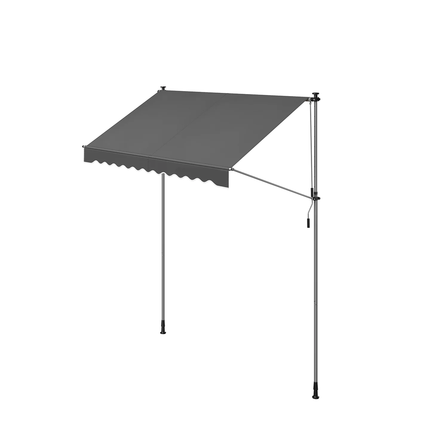 Klemmmarkise mit Handkurbel für Sonnenschutz - Image 3