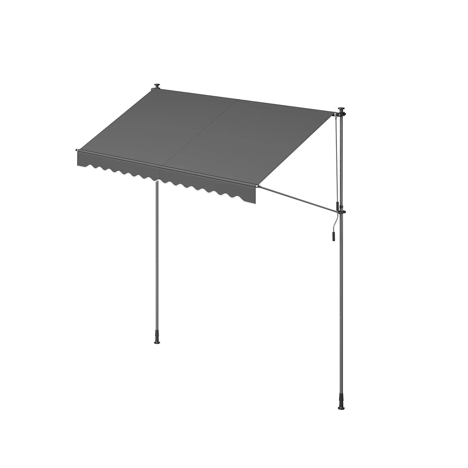 Klemmmarkise mit Handkurbel für Sonnenschutz - Image 5