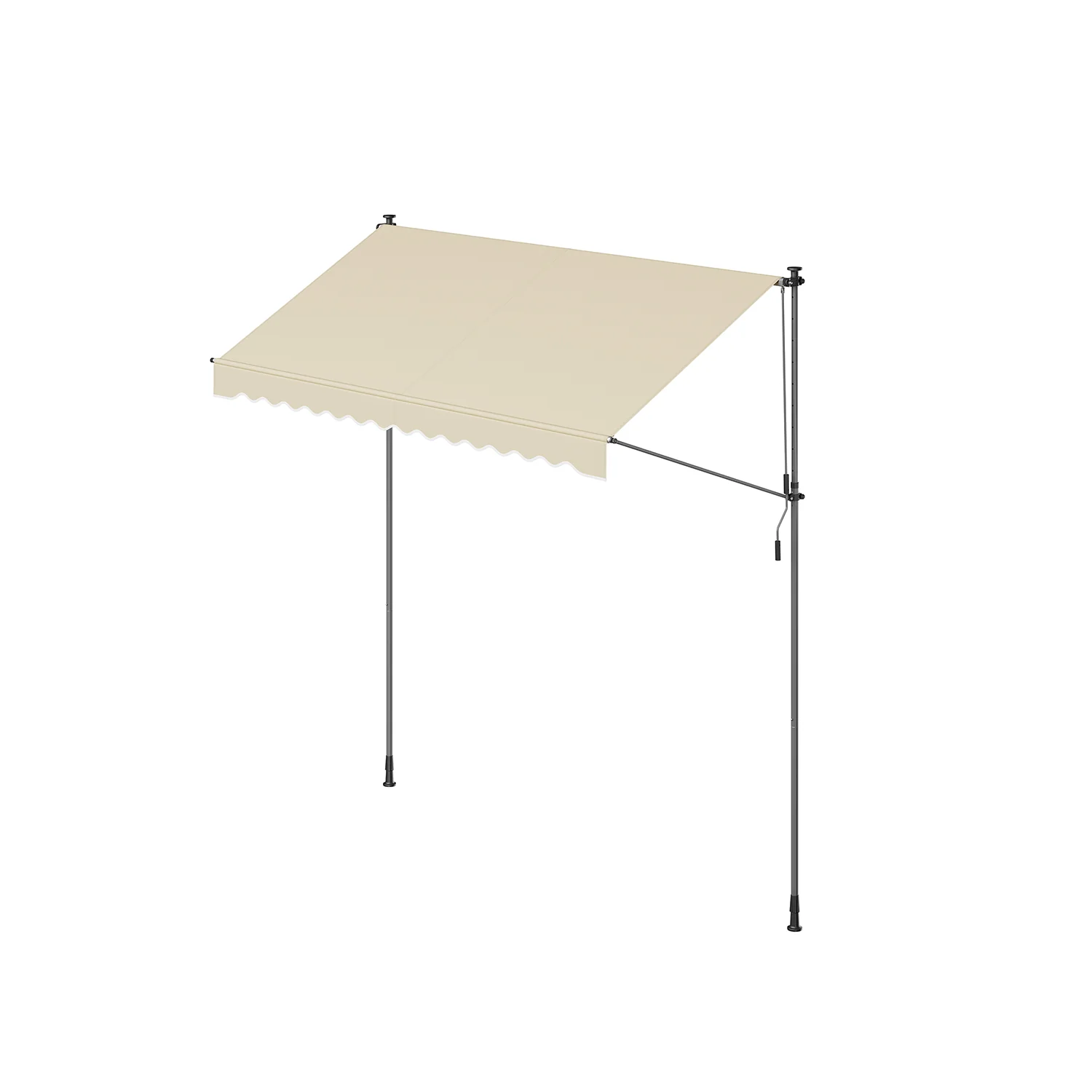 Klemmmarkise mit Handkurbel für Sonnenschutz - Image 6