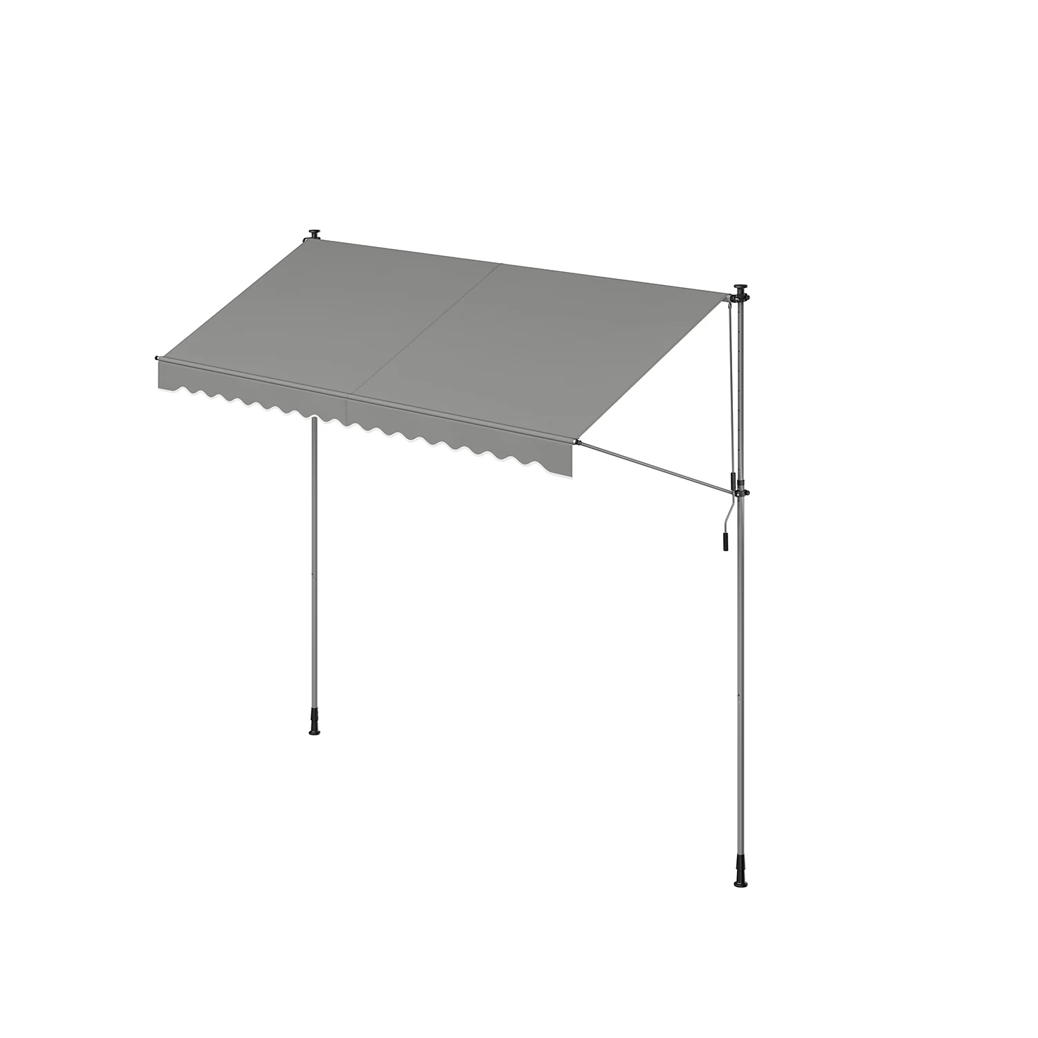 Klemmmarkise mit Handkurbel für Sonnenschutz - Image 7
