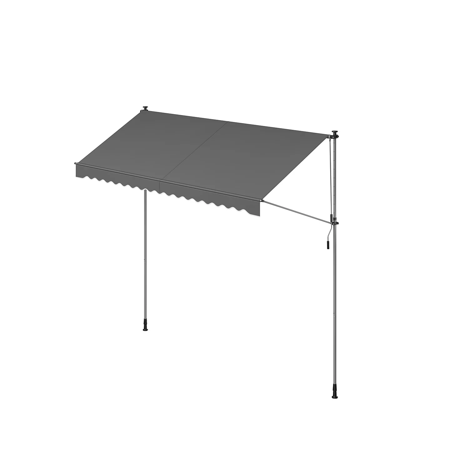 Klemmmarkise mit Handkurbel für Sonnenschutz - Image 8
