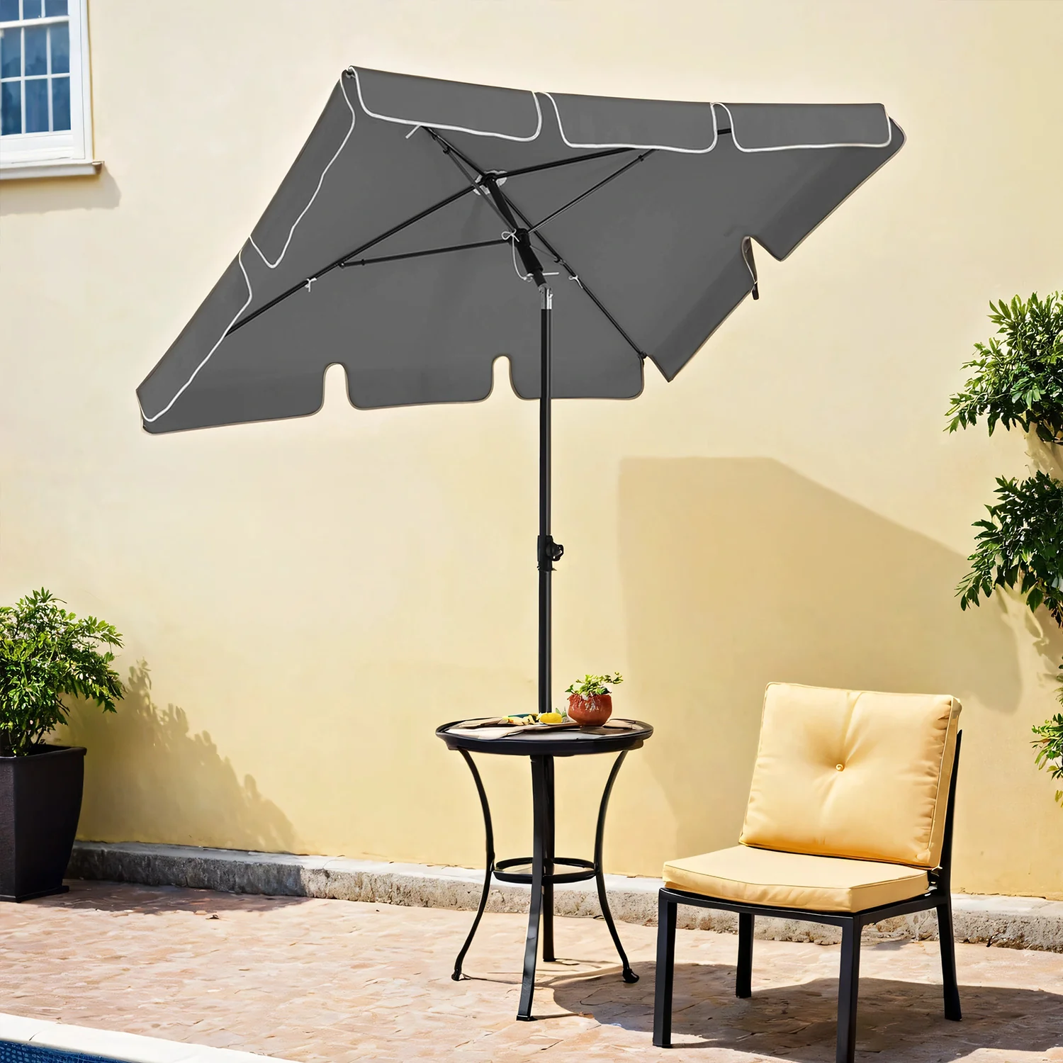 Knickbarer Sonnenschirm für Balkon