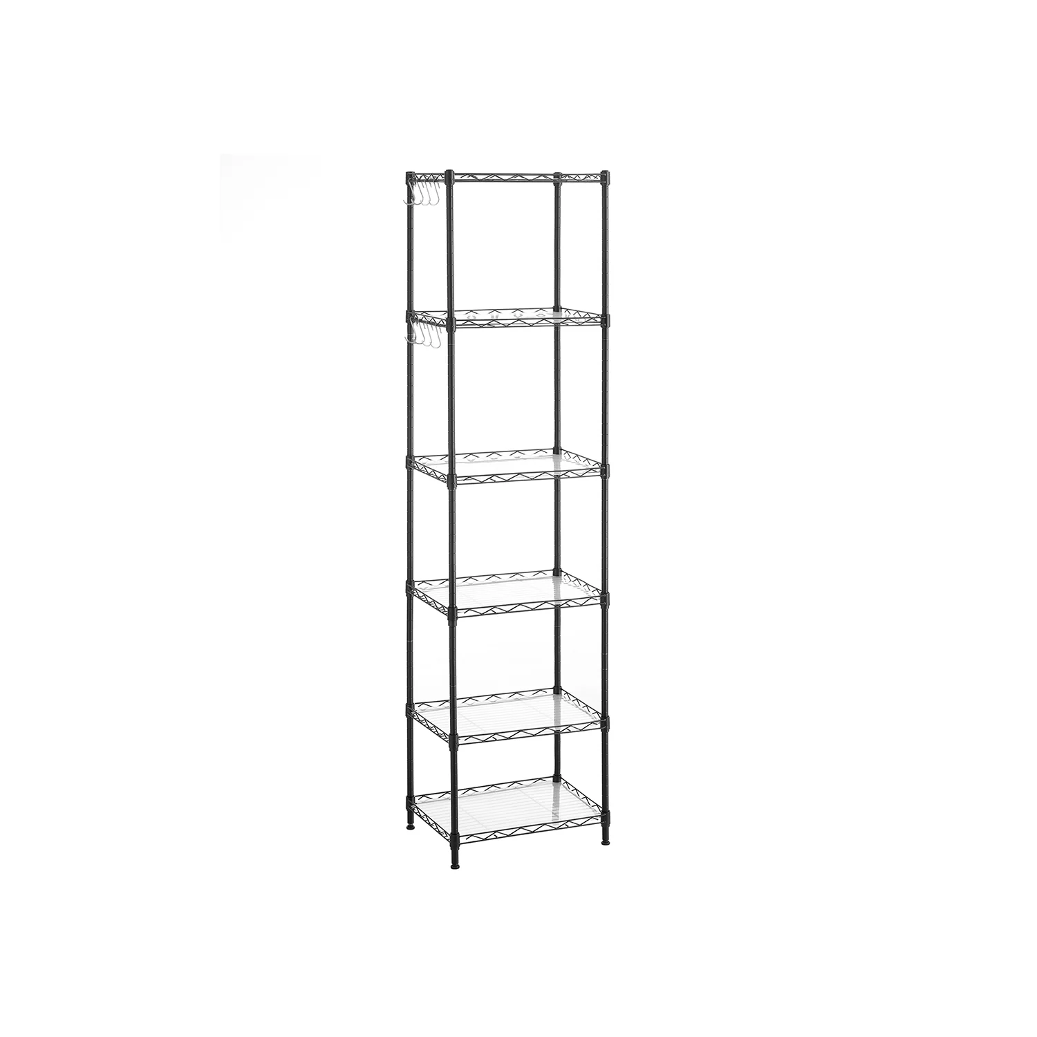 Küchenregal 6 Ebenen höhenverstellbar mit PP-Kunststoffplatten - Image 2